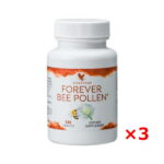 【3個】FLPビーポーレン(蜜蜂花粉)130粒×3コ[Forever Living Products][サプリメント]（みつばち花粉 ミツバチ製品）